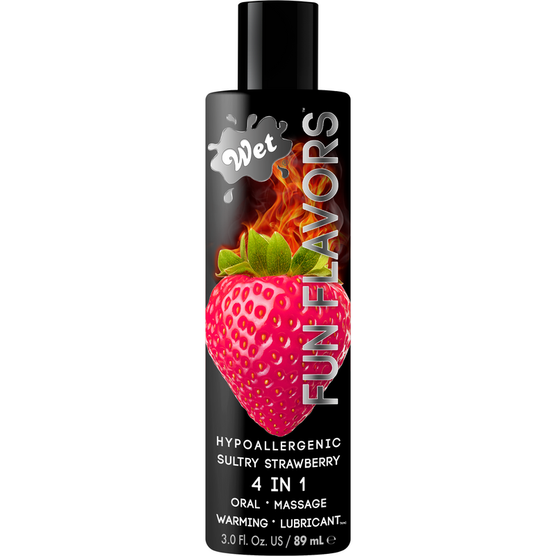Wet Fun Flavors Sexy Strawberry 4 in 1 3oz