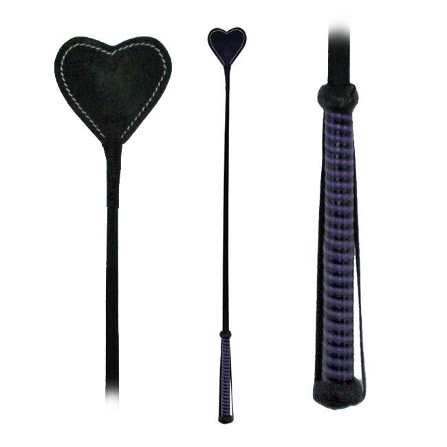 Fetissimo Riding Crop Heart Shaped Vegan Friendly Red
