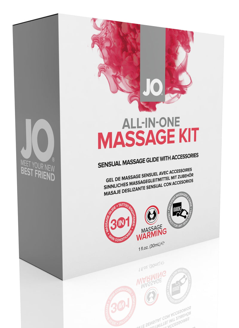 JO All-In-One Massage Glide Kit  - Warming - Gift Set 1 floz / 30 mL