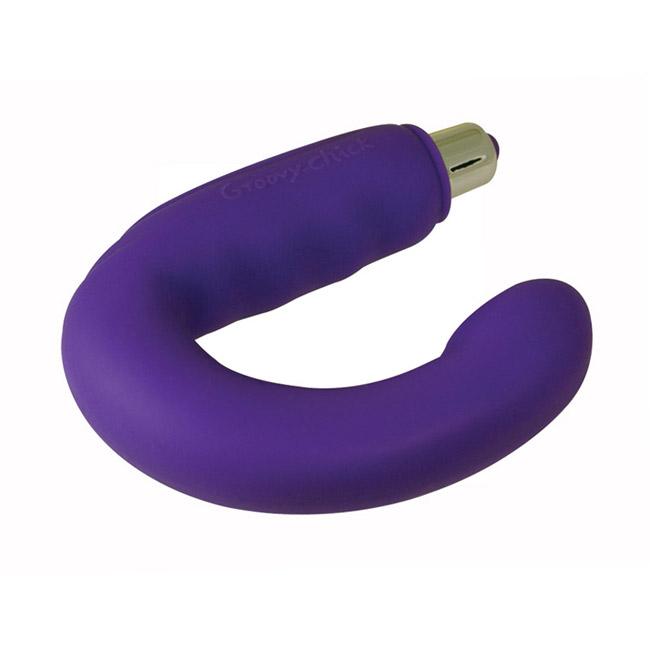 Rocks-Off Silicone Vibe Groovy Chick Purple