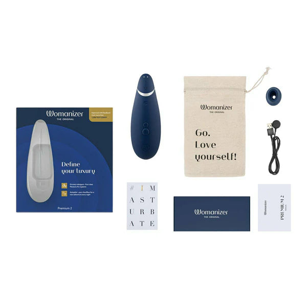 Womanizer Premium 2 – Clitoral Stimulator – Blueberry