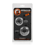 Oxballs TRUCKT, 2-pack cockring - CLEAR